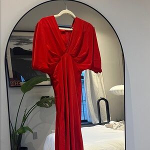 Boohoo Red Maxi Dress